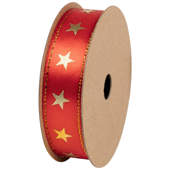 Geschenkband | Satin Polyester, 15 mm × 3 m, dunkelrot