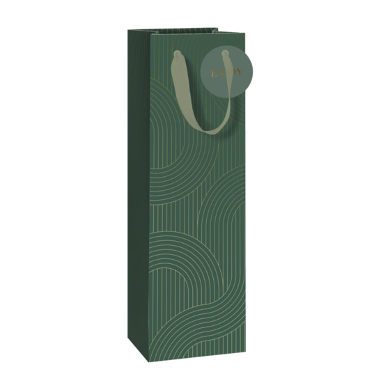 Flaschentasche „Ali“ | 11×36×10,5 cm, 250 g/m², olive