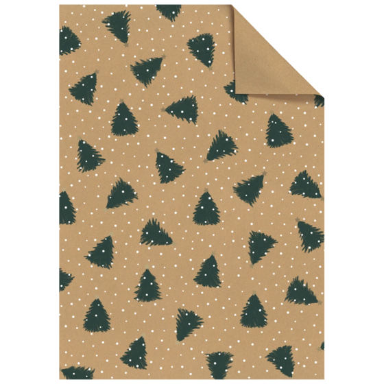 Geschenkpapier-Bogen „Kian“ | 50×70 cm, 76 g/m², braun