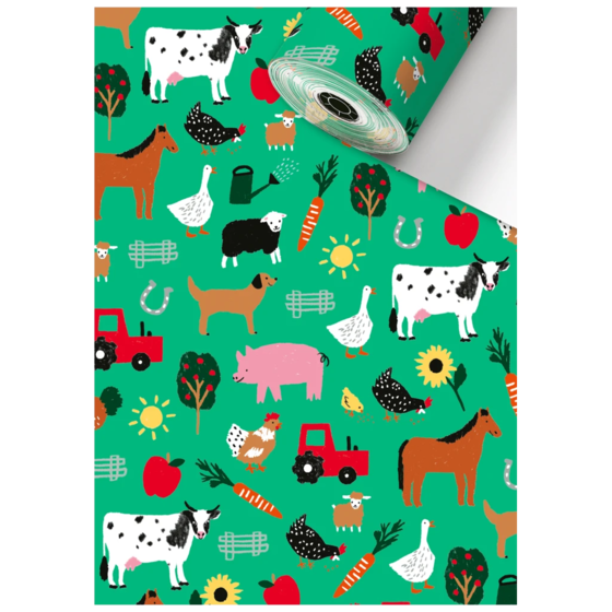 Geschenkpapier Sécaré-Rolle „Wila“ | 30 cm × 250 m, 80 g/m², grün