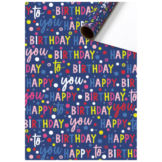 Geschenkpapier „Benoni“ | 70 cm × 2 m, 80 g/m², dunkelblau