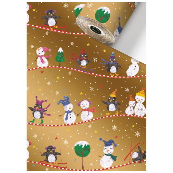 Geschenkpapier Sécaré-Rolle „Gulliver“ | 70 cm × 250 m, 80 g/m², gold
