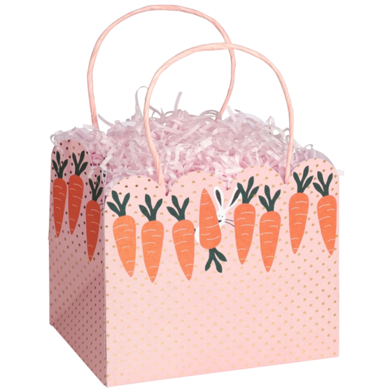 Geschenktasche „Lotti“ | 14×13×18 cm, 250 g/m², rosa