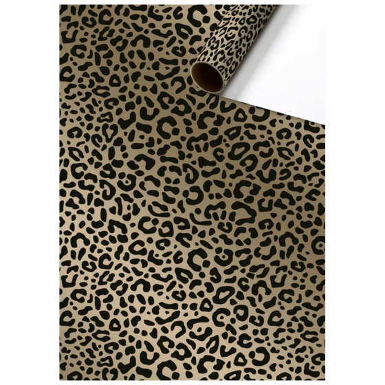Geschenkpapier „Arnela“ | 70 cm × 2 m, 80 g/m², schwarz/gold