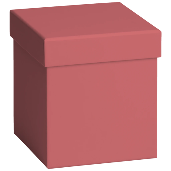 Geschenkbox „Uni Pure“ | 11×12 cm, bordeaux