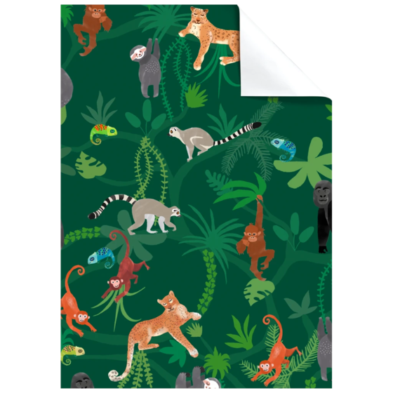Geschenkpapier-Bogen „Lauro“ | 50×70 cm, 80 g/m², grün
