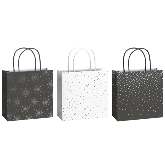 Geschenktaschen-Set „Nieve“ | 20×20×8 cm, 200 g/m²