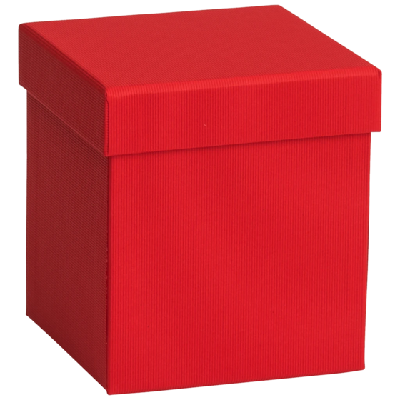 Geschenkbox One Colour | 11×11×12 cm, rot