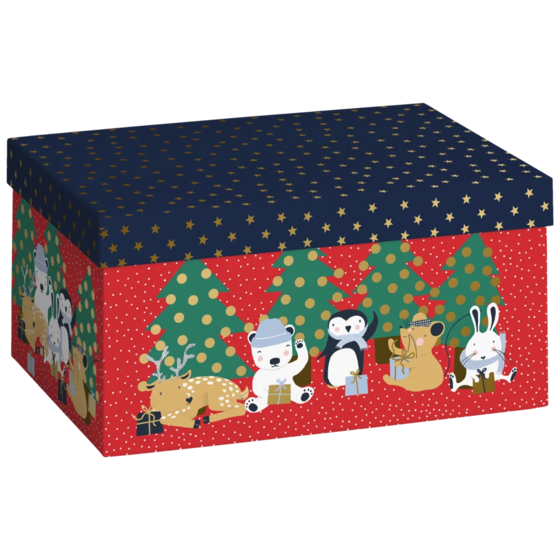 Geschenkbox „Malik“ | 16×12×24 cm, 120 g/m², rot