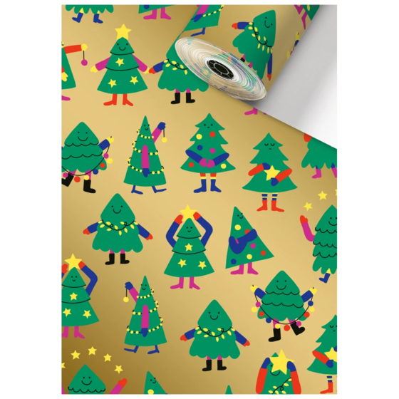 Geschenkpapier Sécaré-Rolle | 30 cm × 250 m, 80 g/m², gold