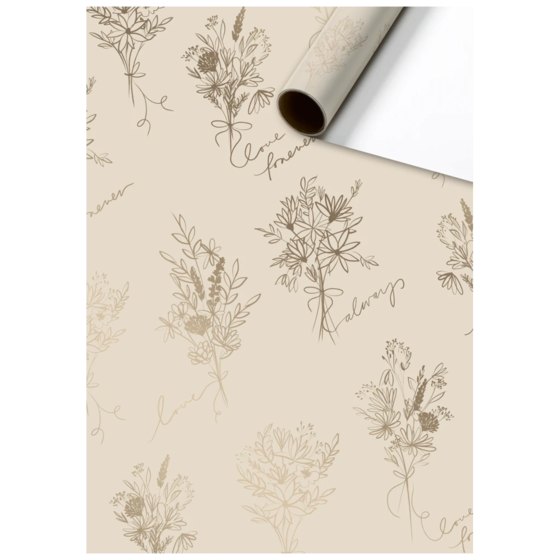 Geschenkpapier „Kaleo“ | 70 cm × 1,5 m, 76 g/m², champagner