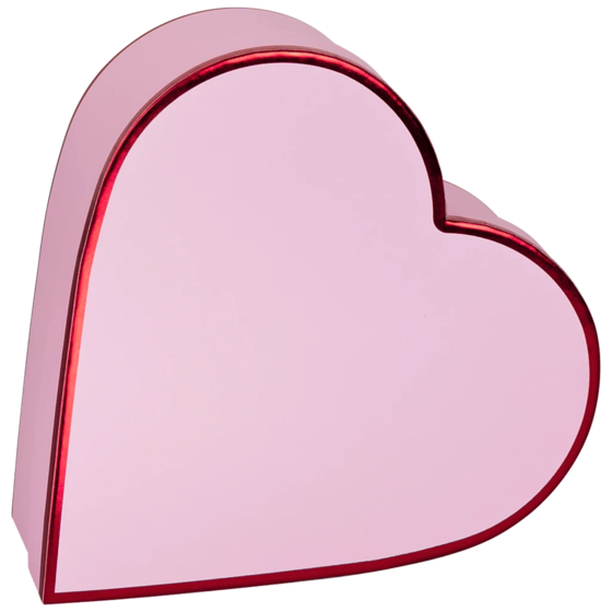 Geschenkbox „Amaia“ | 20×8×20 cm, 120 g/m², rosa/rot