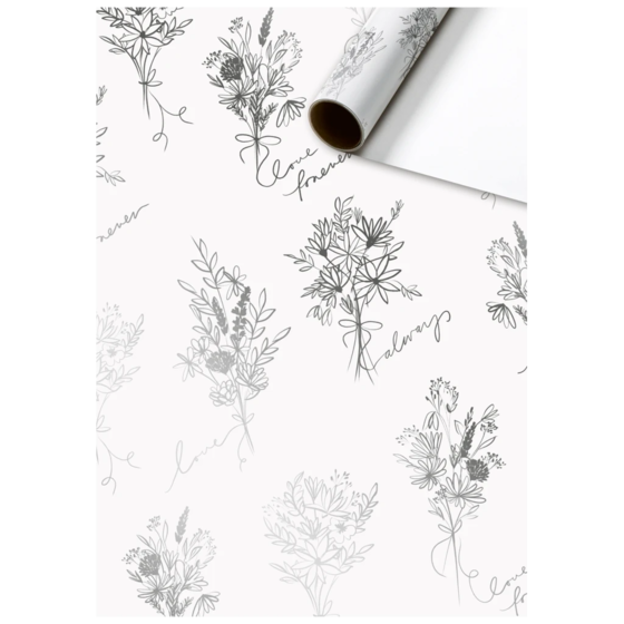 Geschenkpapier „Kaleo“ | 70 cm × 1,5 m, 76 g/m², weiß