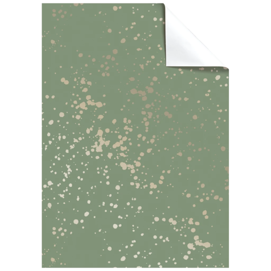Geschenkpapier-Bogen „Sprenkel“ | 100×70 cm, 76 g/m², grün