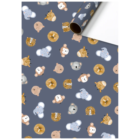 Geschenkpapier „Buba“ | 70 cm × 2 m, 70 g/m², blauviolett