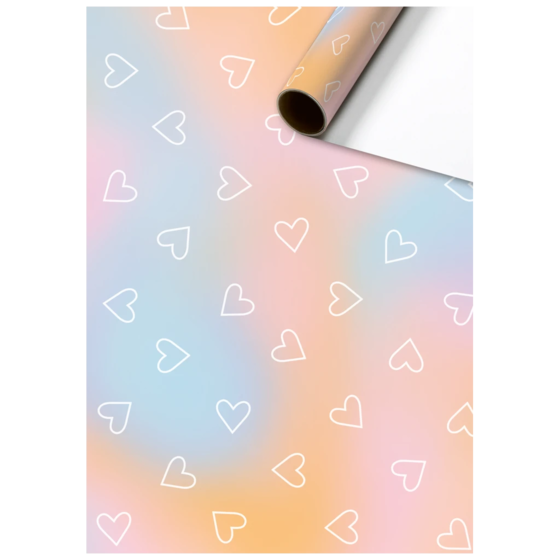 Papier cadeau « Kayla » | 70 cm × 2 m, 80 g/m², multicolore, pastel