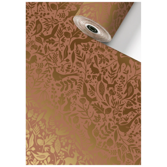 Geschenkpapier Sécaré-Rolle „Ember“ | 30 cm × 100 m, 76 g/m², kupfer