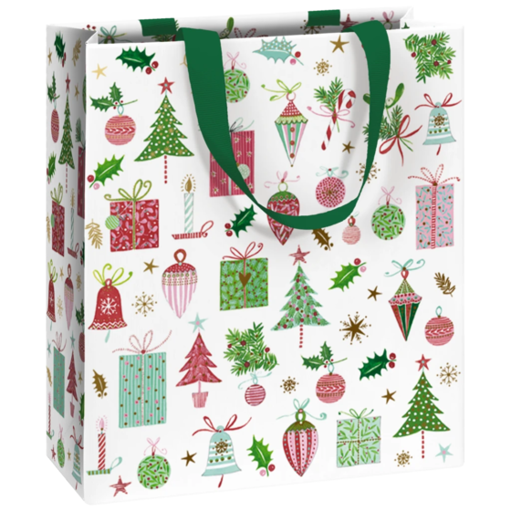 Geschenktasche „Inge“ | 18×21×8 cm, 250 g/m², weiß