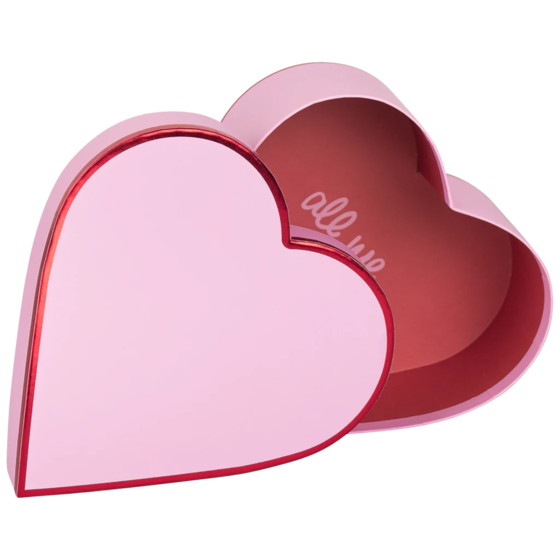 Geschenkbox „Amaia“ | 20×8×20 cm, 120 g/m², rosa/rot