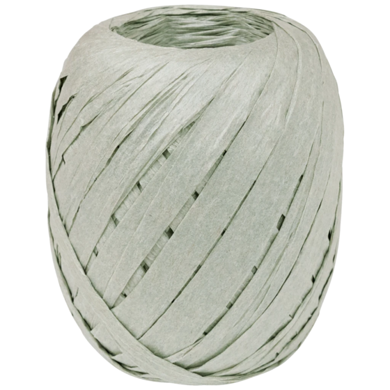 Geschenkband | Papier, 7 mm × 30 m, hellgrau
