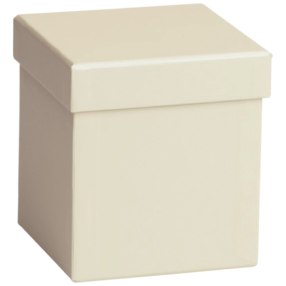 Geschenkbox One Colour | 11×11×12 cm, hellbeige