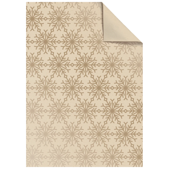 Geschenkpapier-Bogen „Isobel“ | 100×70 cm, 70 g/m², hellbraun