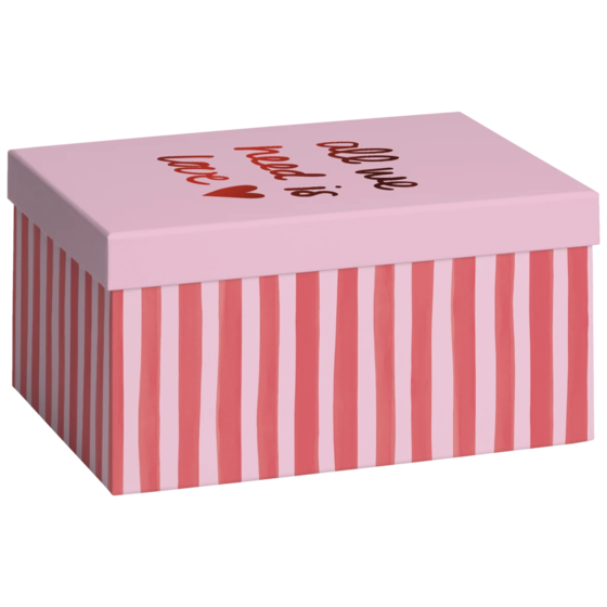 Geschenkbox „Amaia“ | 16,5×12×24 cm, 120 g/m², rosa/rot