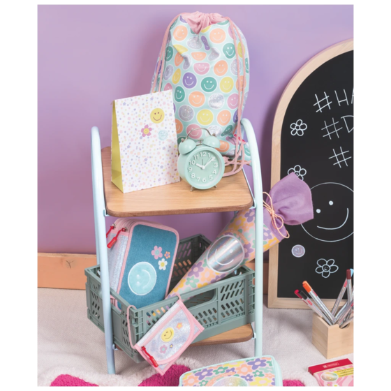 Bodenbeutel-Set „Nea“ | 12,5×19×6,5 cm, 110 g/m², weiß/mehrfarbig, pastell
