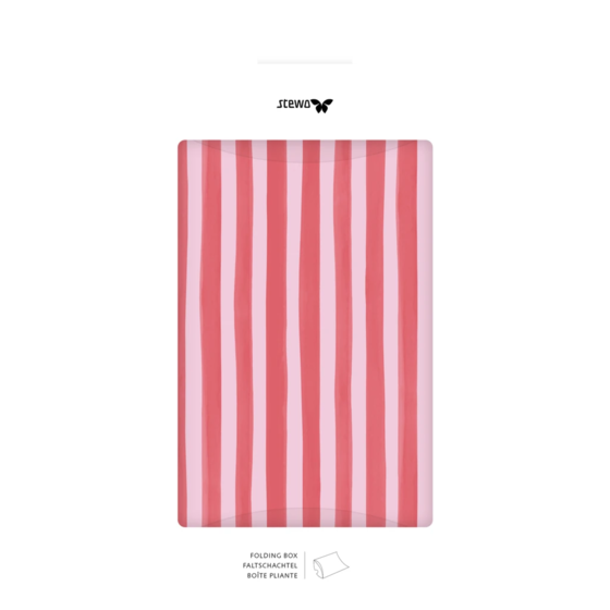Faltschachteln „Amaia“ | 16×4×19,5 cm, 210 g/m², rosa/rot, 3 Stück