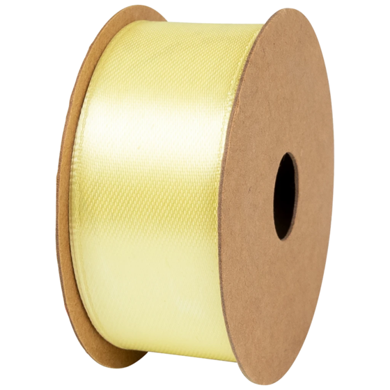 Geschenkband | Satin Polyester, 25 mm × 4 m, gelb