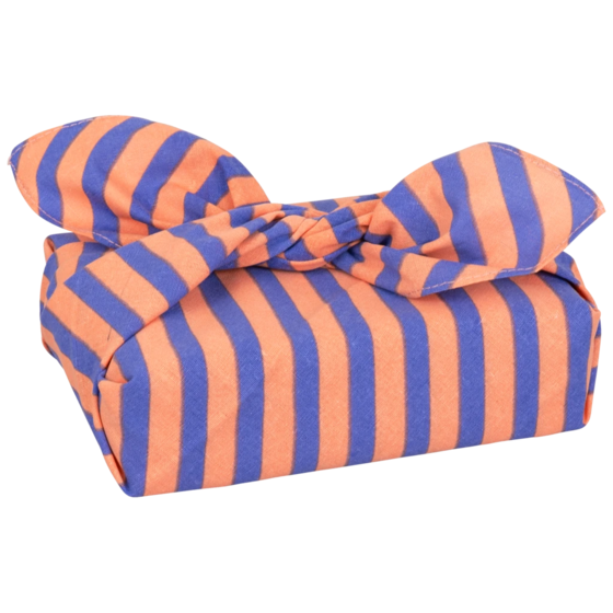 Stoffverpackung „Avani“ | orange/blauviolett