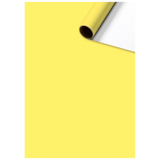 Geschenkpapier „Uni Plain“ One Colour | 70 cm × 2 m, 80 g/m², gelb