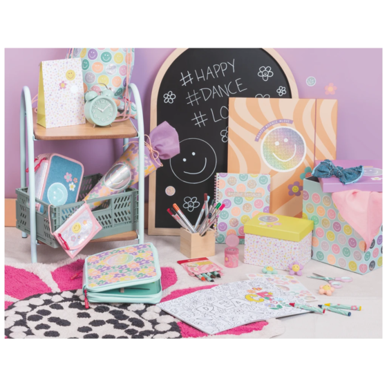 Geschenkbox „Nea“ | 12×12×16,5 cm, weiß/gelb