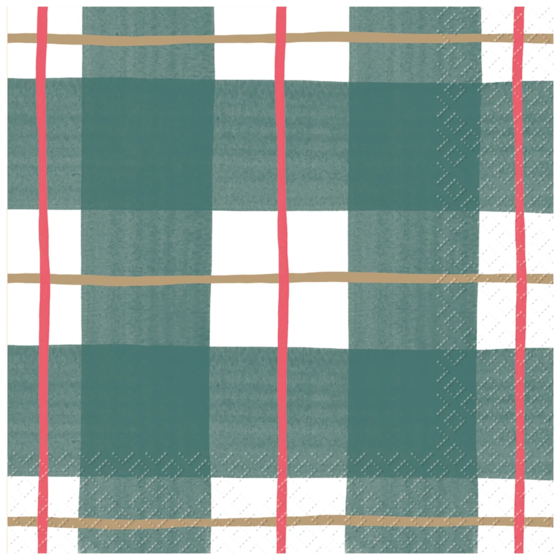 Servietten „Itami“ | 25×25 cm, dunkelgrün, 20 Stück