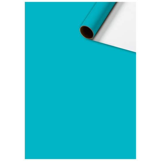 Geschenkpapier „Uni Plain“ One Colour | 70 cm × 5 m, 80 g/m², türkis