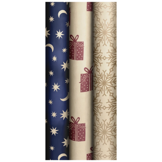 Geschenkpapier „Lasting Season“ | 70 cm × 2 m, 70 g/m², sortiert
