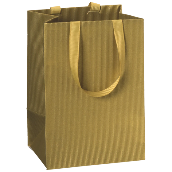 Geschenktasche One Colour | 10×14×8 cm, 250 g/m², gold
