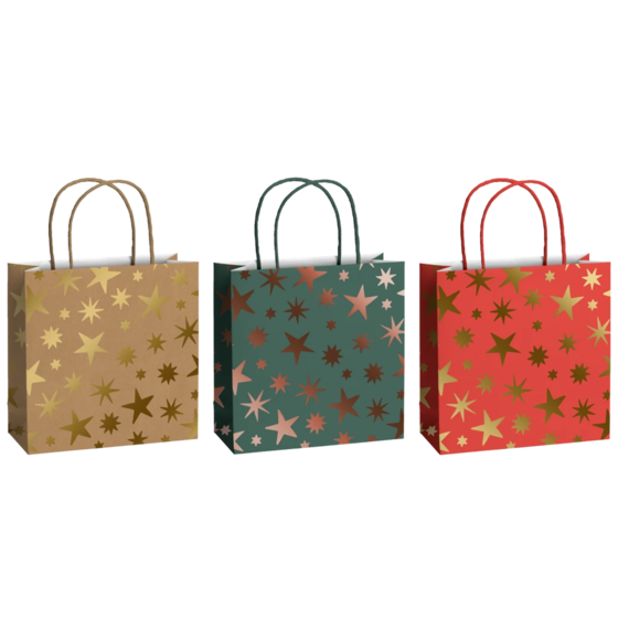 Geschenktaschen-Set „Aika“ | 20×20×8 cm, 200 g/m²