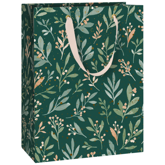 Geschenktasche „Arona“ | 23×30×13 cm, 230 g/m², dunkelgrün