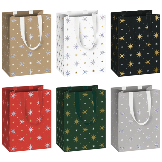 Geschenktasche „Zidonia“ | 10×14×8 cm, 200 g/m², mehrfarbig