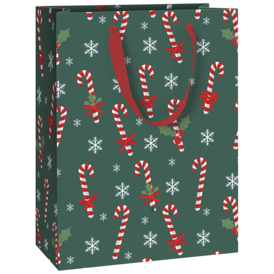 Geschenktasche „Tika“ | 23×30×13 cm, 180 g/m², grün