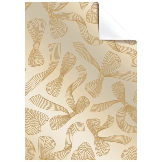 Geschenkpapier-Bogen „Mari“ | 50×70 cm, 80 g/m², gold