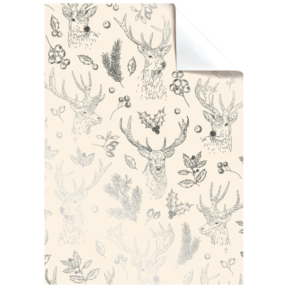 Geschenkpapier-Bogen „Beau“ | 50×70 cm, 76 g/m², beige