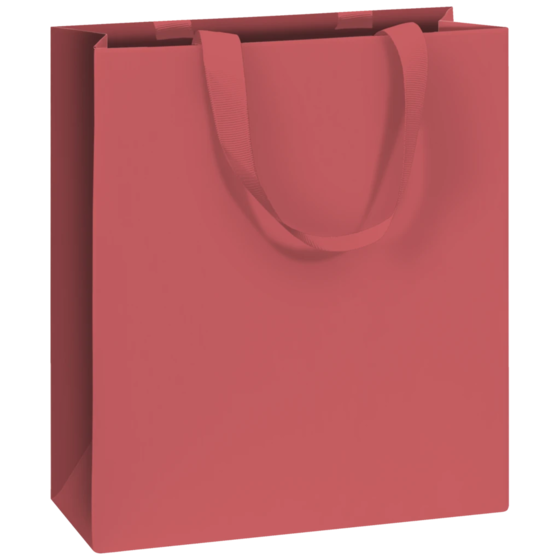 Geschenktasche „Uni Pure“ | 18×21×8 cm, 250 g/m², bordeaux