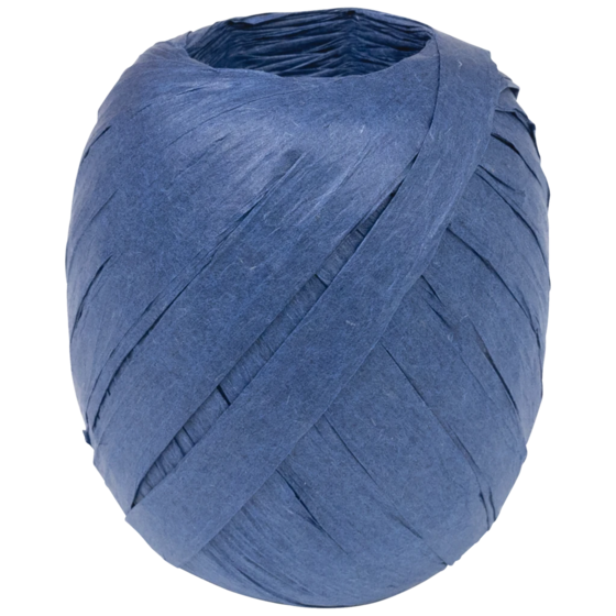 Geschenkband | Papier, 7 mm × 30 m, dunkelblau