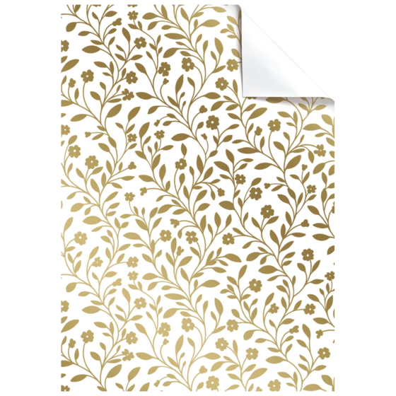 Geschenkpapier-Bogen „Nola“ | 50×70 cm, 80 g/m², gold metallic