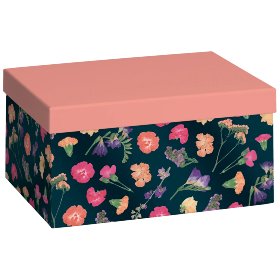 Geschenkbox „Maila“ | 16,5×12×24 cm, altrosa/petrol