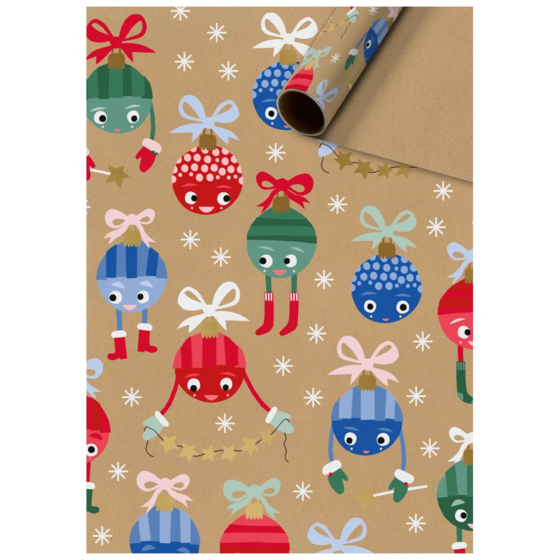 Geschenkpapier „Tilda“ | 70 cm × 2 m, 70 g/m², braun