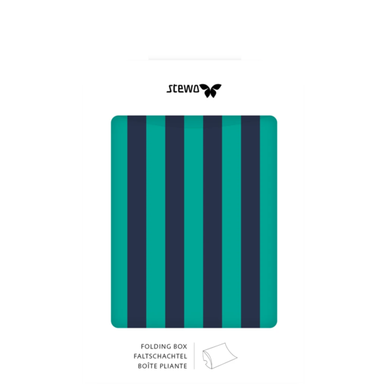 Boîtes pliantes « Starlett » | 10×2,5×11 cm, 210 g/m², bleu foncé/turquoise, 3 pièce(s)