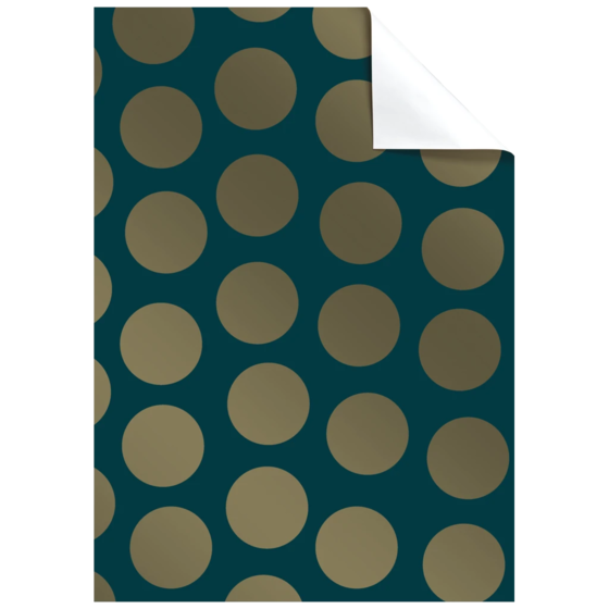 Feuille de papier cadeau « Vanda » | 100×70 cm, 80 g/m², pétrole